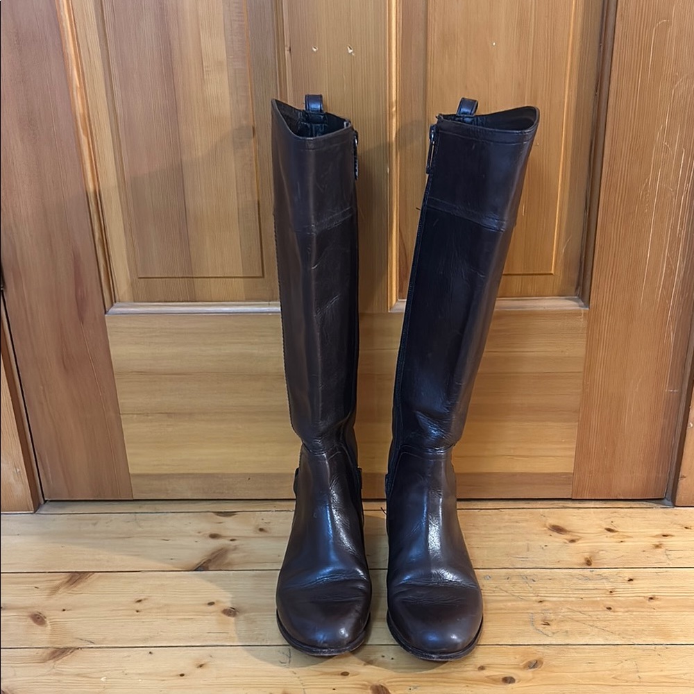 Tall Brown Leather Boots